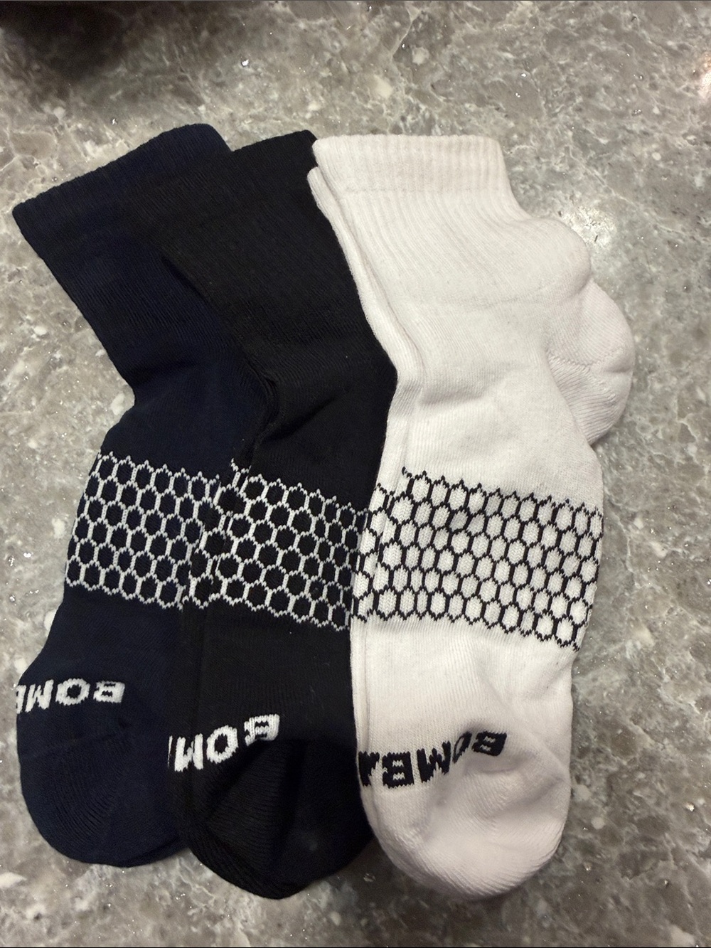 Bombas 3 pack Crew Socks Pack - White, Black, Navy